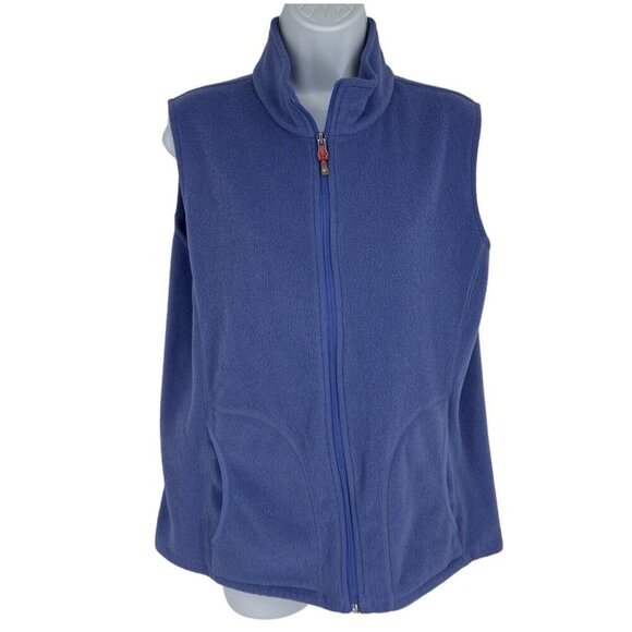 Woolrich Womens Fleece Dusk Vest Outdoor Hiking Pockets Size L - Picture 1 of 9